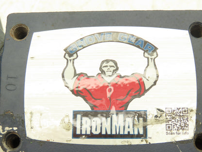 Ironman GR-HMQ-813-10-H1-56-10 Worm Gearbox 10:1 - 175rpm 56C 5/8"Hollow Shaft