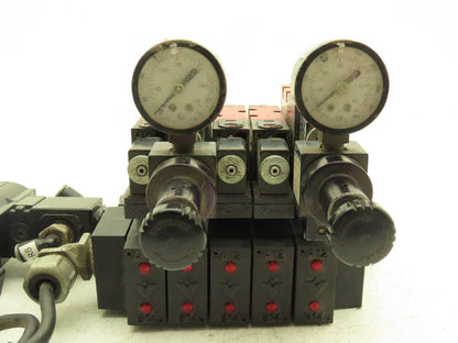 Versa CSG-4232-043-P-A120 Pneumatic Solenoid Valve Manifold Assy C5M-4302-5-PL-X