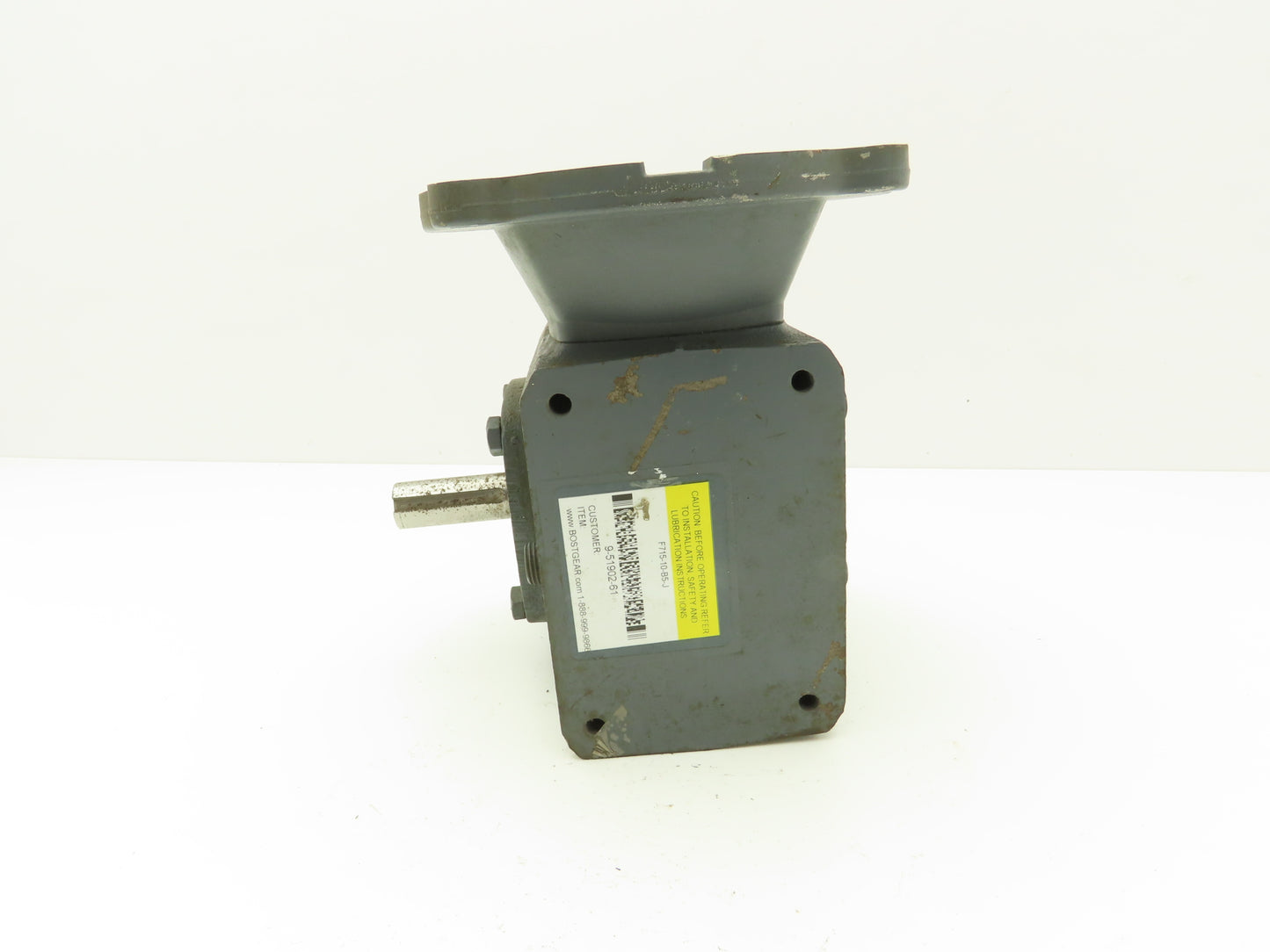 Boston Gear F71510B5J Worm Gearbox 10:1 Reducer 1Hp 175rpm 56C RH Output