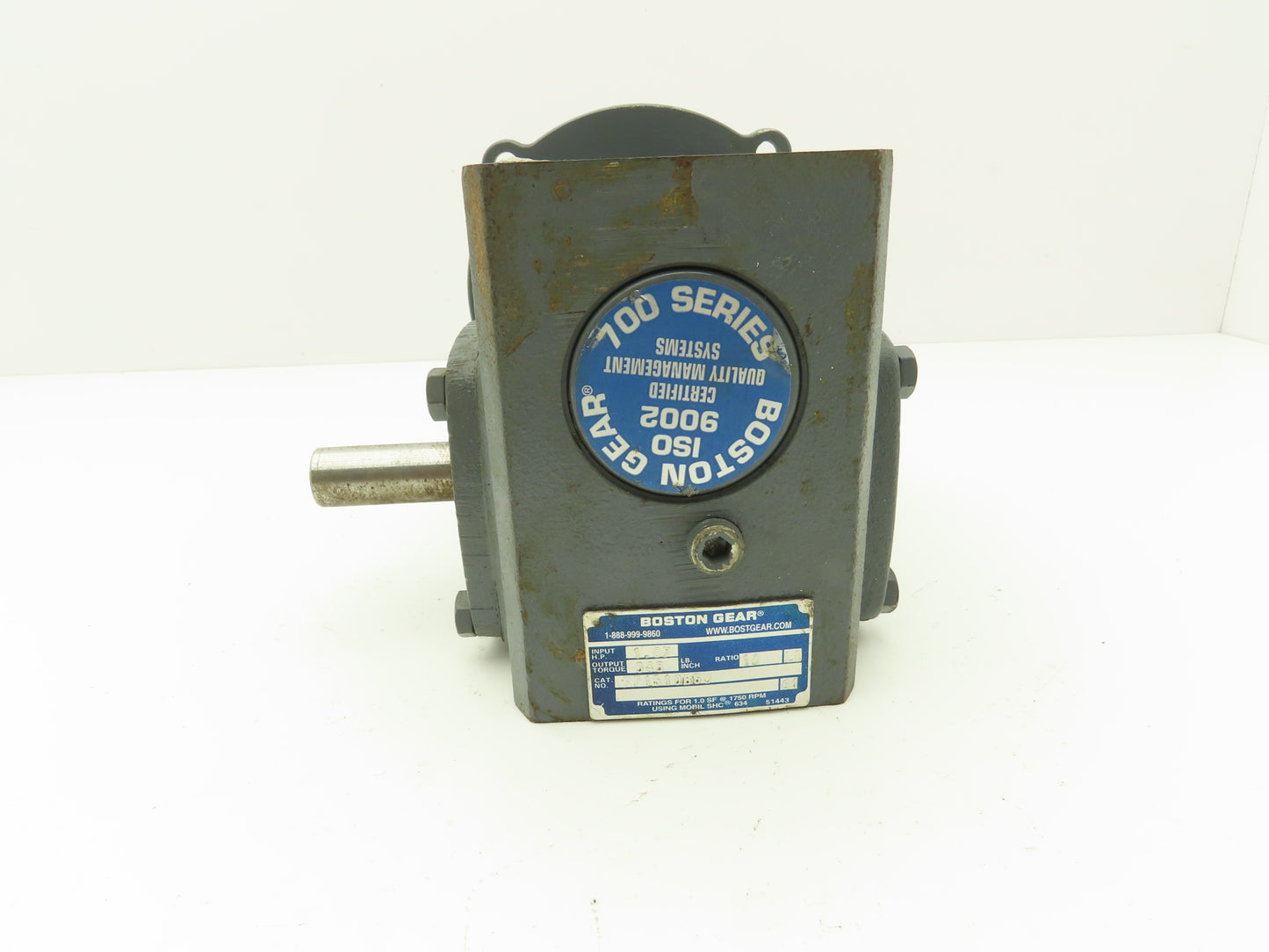 Boston Gear F71510B5J Worm Gearbox 10:1 Reducer 1Hp 175rpm 56C RH Output