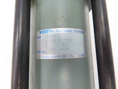 Yuken CJT70-FA80B80H-CBA-N11 Hydraulic Cylinder 80mm Bore 80mm Stroke Double End