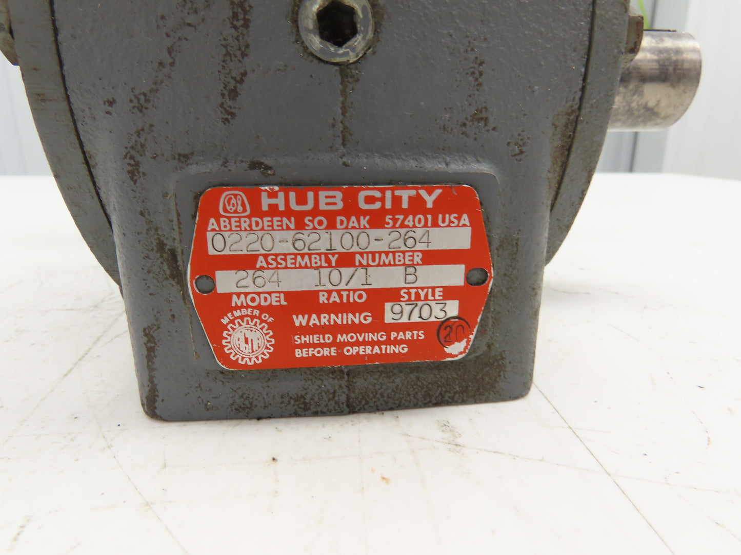 Boston Gear 0220-62100-264 Worm Gearbox 10:1 Reducer 175rpm 182T LH Output