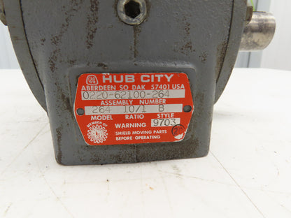 Boston Gear 0220-62100-264 Worm Gearbox 10:1 Reducer 175rpm 182T LH Output