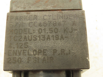 Parker KJ-TC2AUS13A19A Pneumatic Air Cylinder 1.5" Bore 4.125" Stroke 250psi