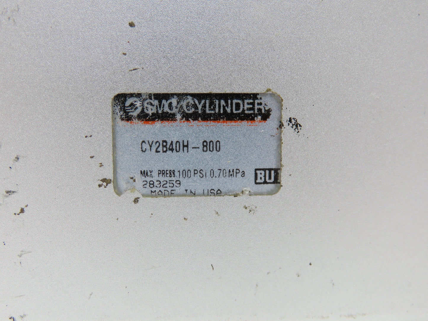 SMC CY2B40H-800 Pneumatic Air Magnetically Coupled Rodless Cylinder 40mm X 800mm