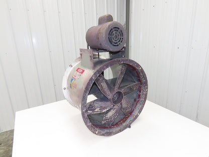 Dayton 4C661 Tubeaxial Fan 18" Belt Drive 1719 CFM 1Ph 3/4 Hp Motor 115/230V