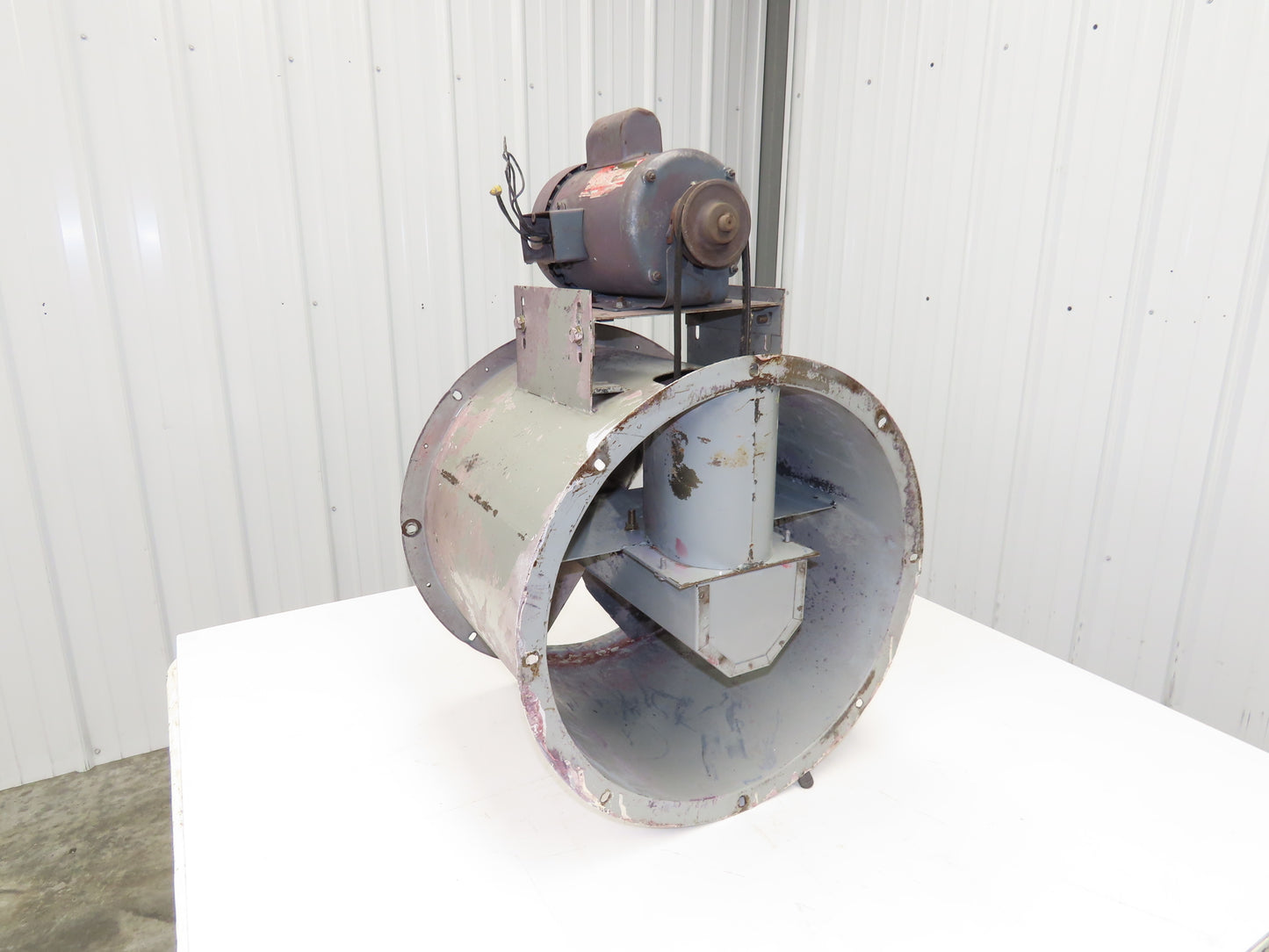 Dayton 4C661 Tubeaxial Fan 18" Belt Drive 1719 CFM 1Ph 3/4 Hp Motor 115/230V