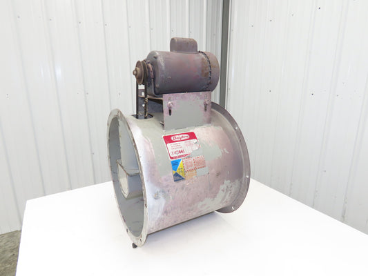 Dayton 4C661 Tubeaxial Fan 18" Belt Drive 1719 CFM 1Ph 3/4 Hp Motor 115/230V