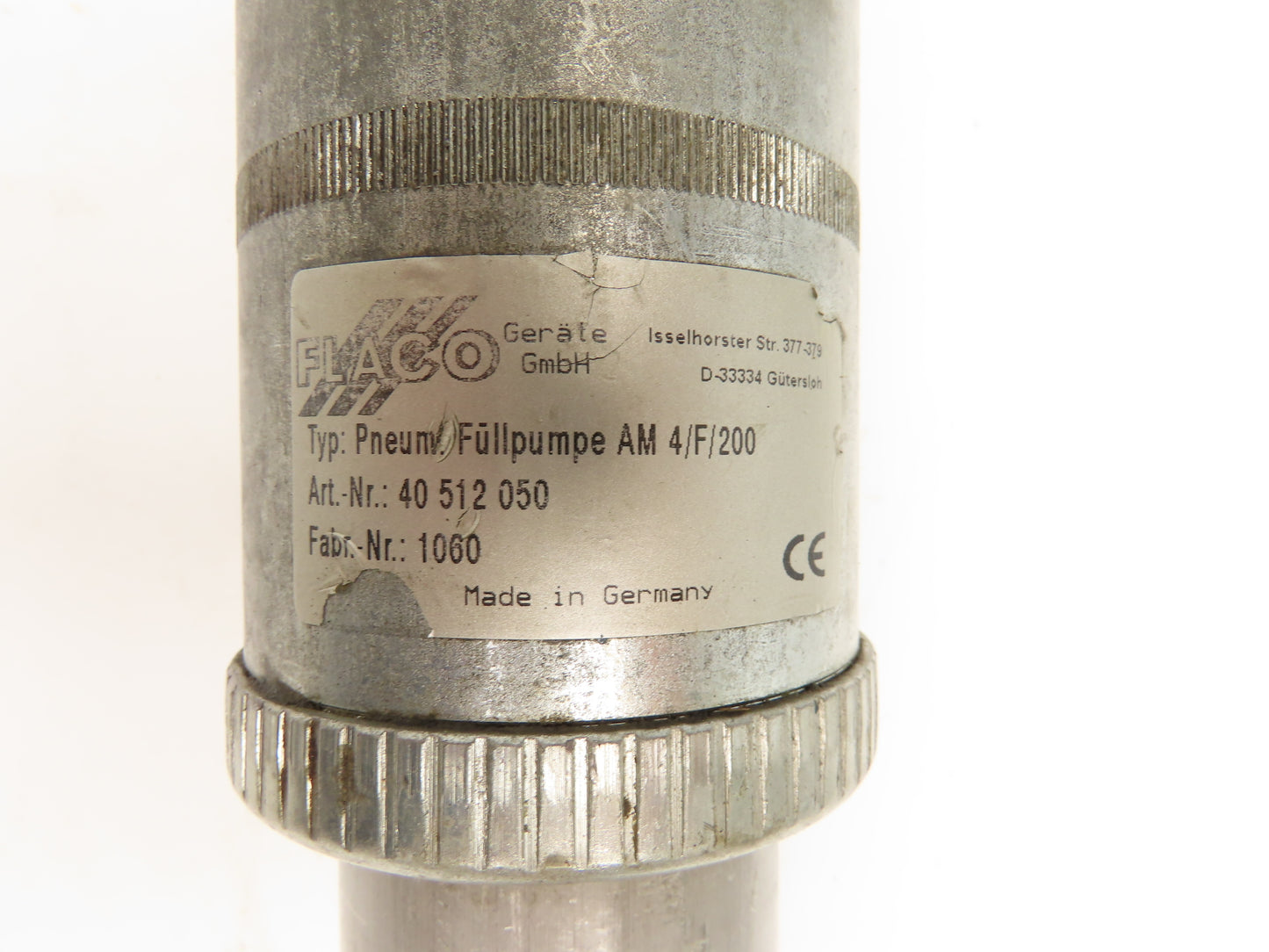 Flaco AM 4/F/200 Pneumatically Operated Medium-Pressure Lubricant Pump 80 Bar