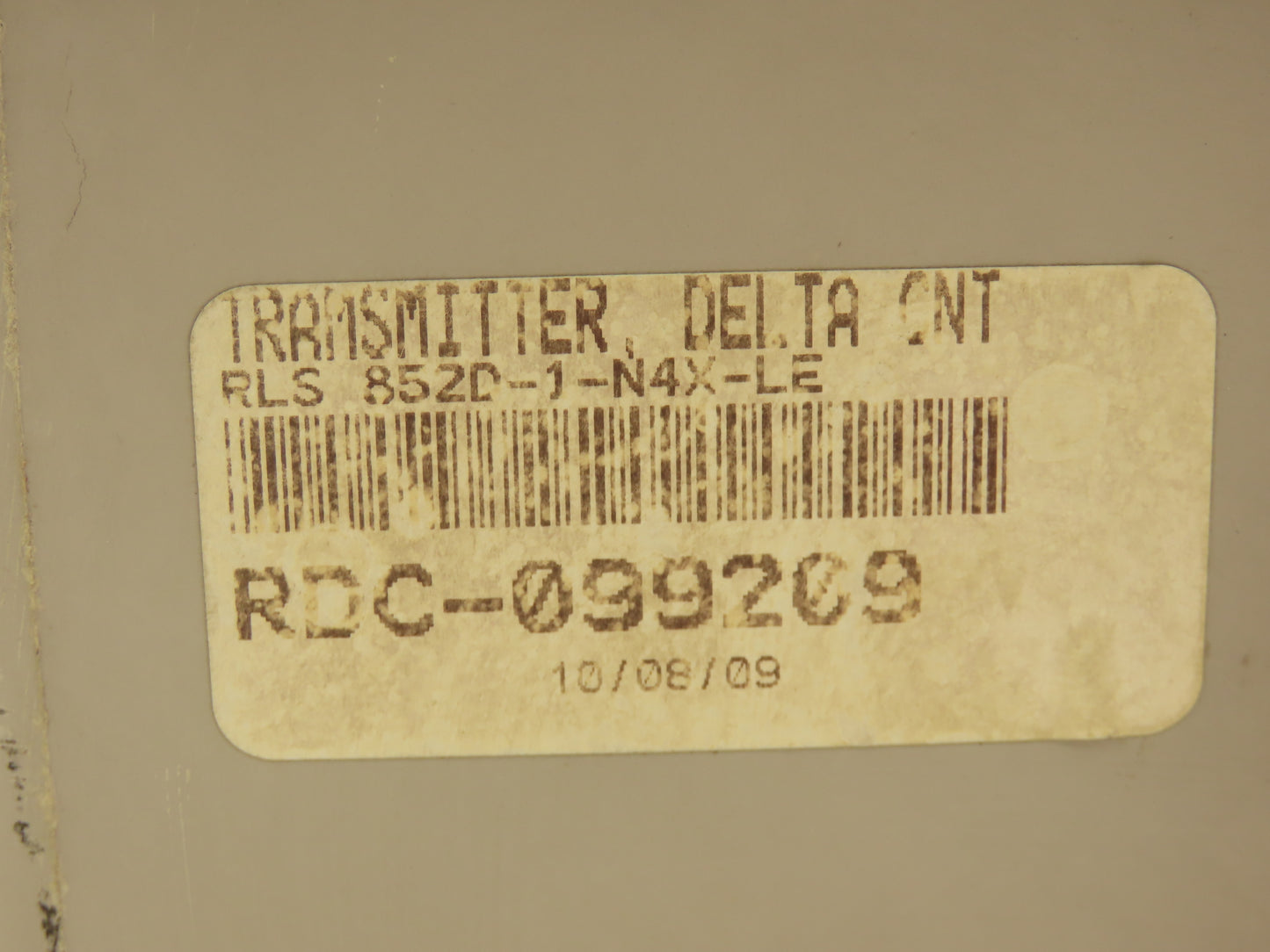 Delta Controls 852D-1-4X-LE Level Transmitter Control Panel