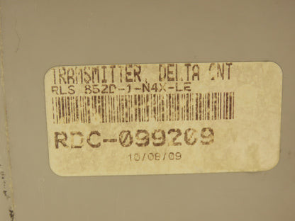Delta Controls 852D-1-4X-LE Level Transmitter Control Panel
