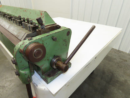 Sheet Metal Brake Finger Press Box and Pan 36" Bend 135° Bender Manual Apron