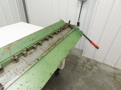 Sheet Metal Brake Finger Press Box and Pan 36" Bend 135° Bender Manual Apron
