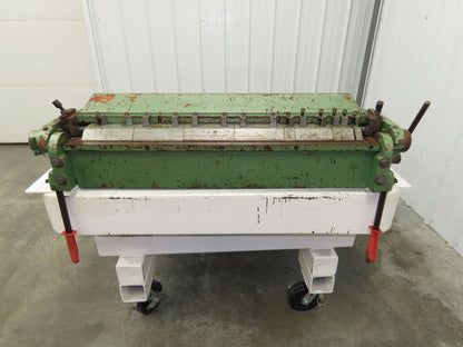 Sheet Metal Brake Finger Press Box and Pan 36" Bend 135° Bender Manual Apron