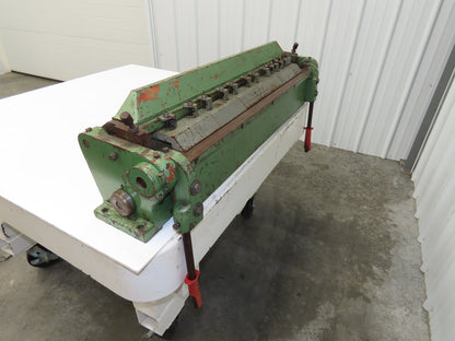 Sheet Metal Brake Finger Press Box and Pan 36" Bend 135° Bender Manual Apron