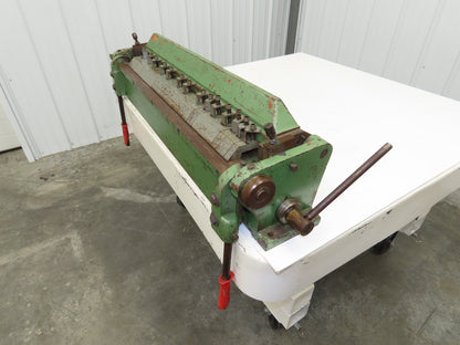 Sheet Metal Brake Finger Press Box and Pan 36" Bend 135° Bender Manual Apron