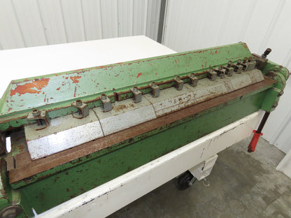 Sheet Metal Brake Finger Press Box and Pan 36" Bend 135° Bender Manual Apron