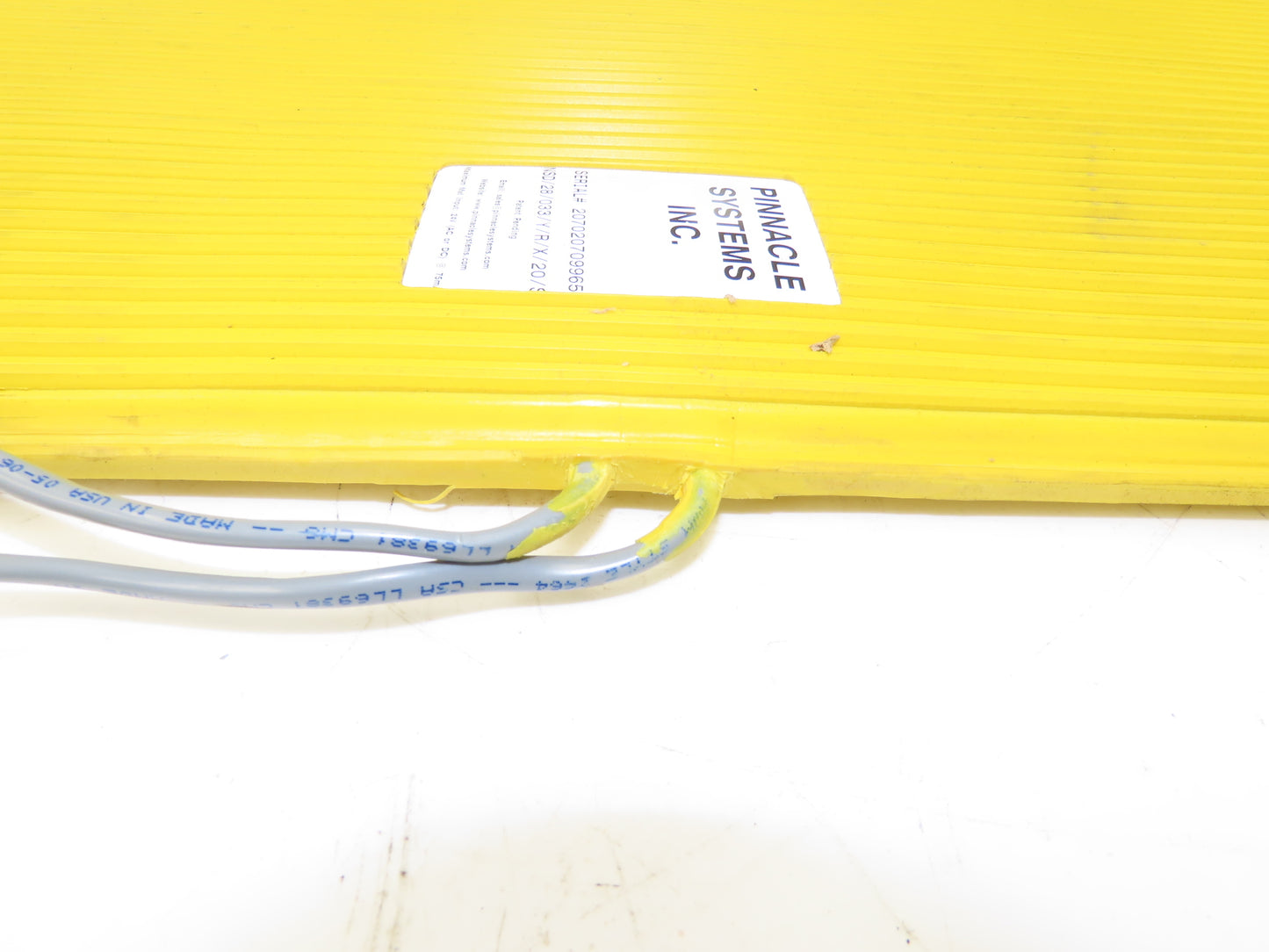 Pinnacle Systems NSD/28/033/Y/R/X/20/S Floor Mat Safety Switch 27x32" Yellow 24V
