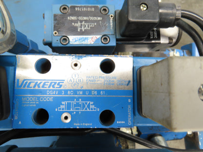 Hydromax HGP-33A Hydraulic Power Unit Dual Pump 25 Gal 30GPM 3500PSI 7.5Hp 480V