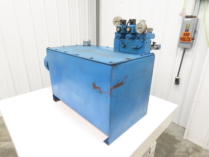 Hydromax HGP-33A Hydraulic Power Unit Dual Pump 25 Gal 30GPM 3500PSI 7.5Hp 480V