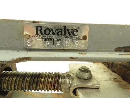 Rovalve S17-A  3" Stainless Knife Gate Valve Lug Style Rubber Seat Rising Stem