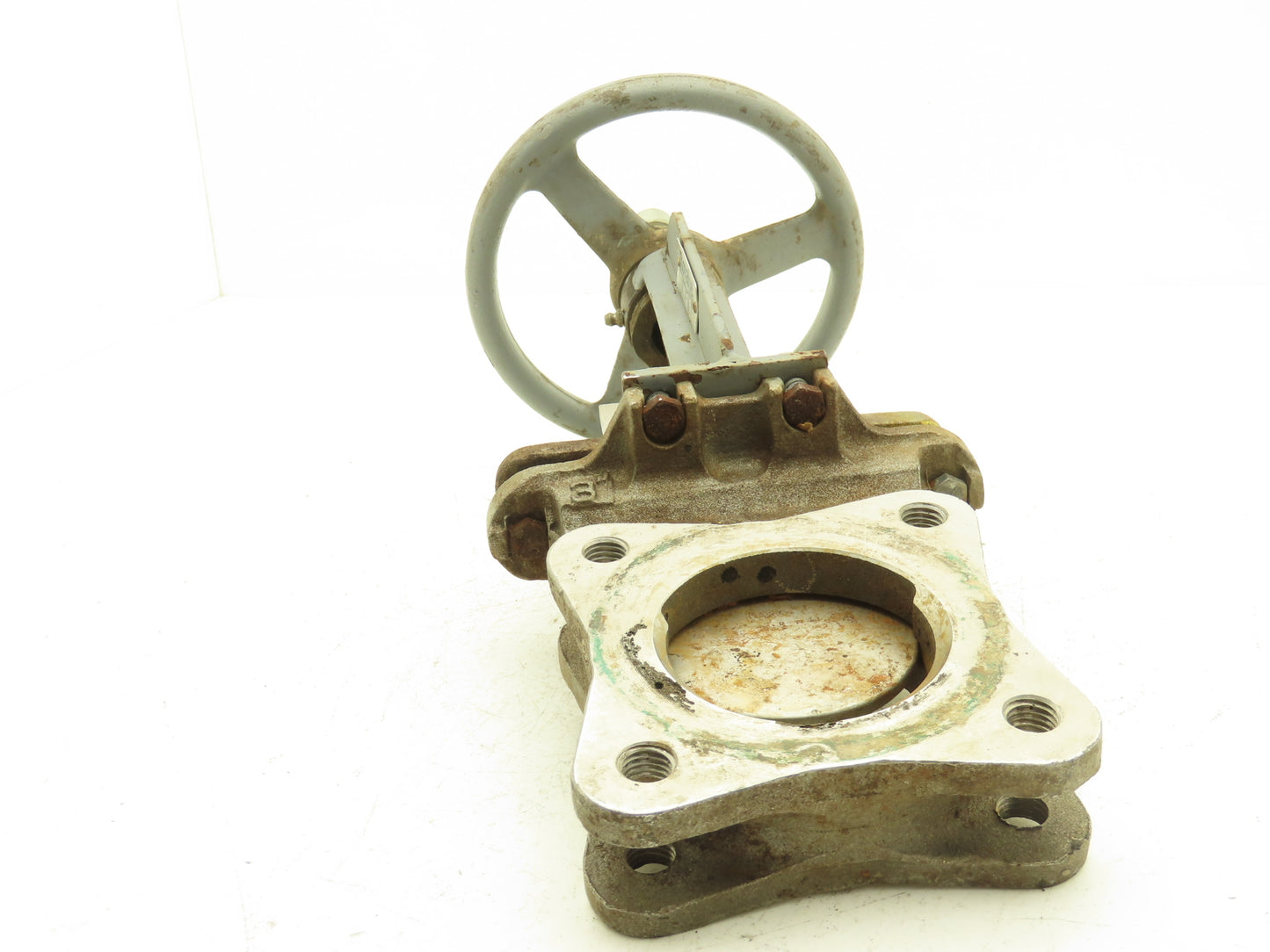 Rovalve S17-A  3" Stainless Knife Gate Valve Lug Style Rubber Seat Rising Stem