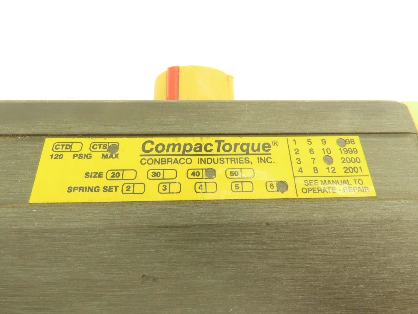 Saunders Alfa Laval 2" Lug Butterfly Valve w/Conbraco Pneumatic Actuator CTD 40