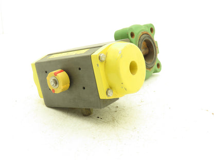 Saunders Alfa Laval 2" Lug Butterfly Valve w/Conbraco Pneumatic Actuator CTD 40