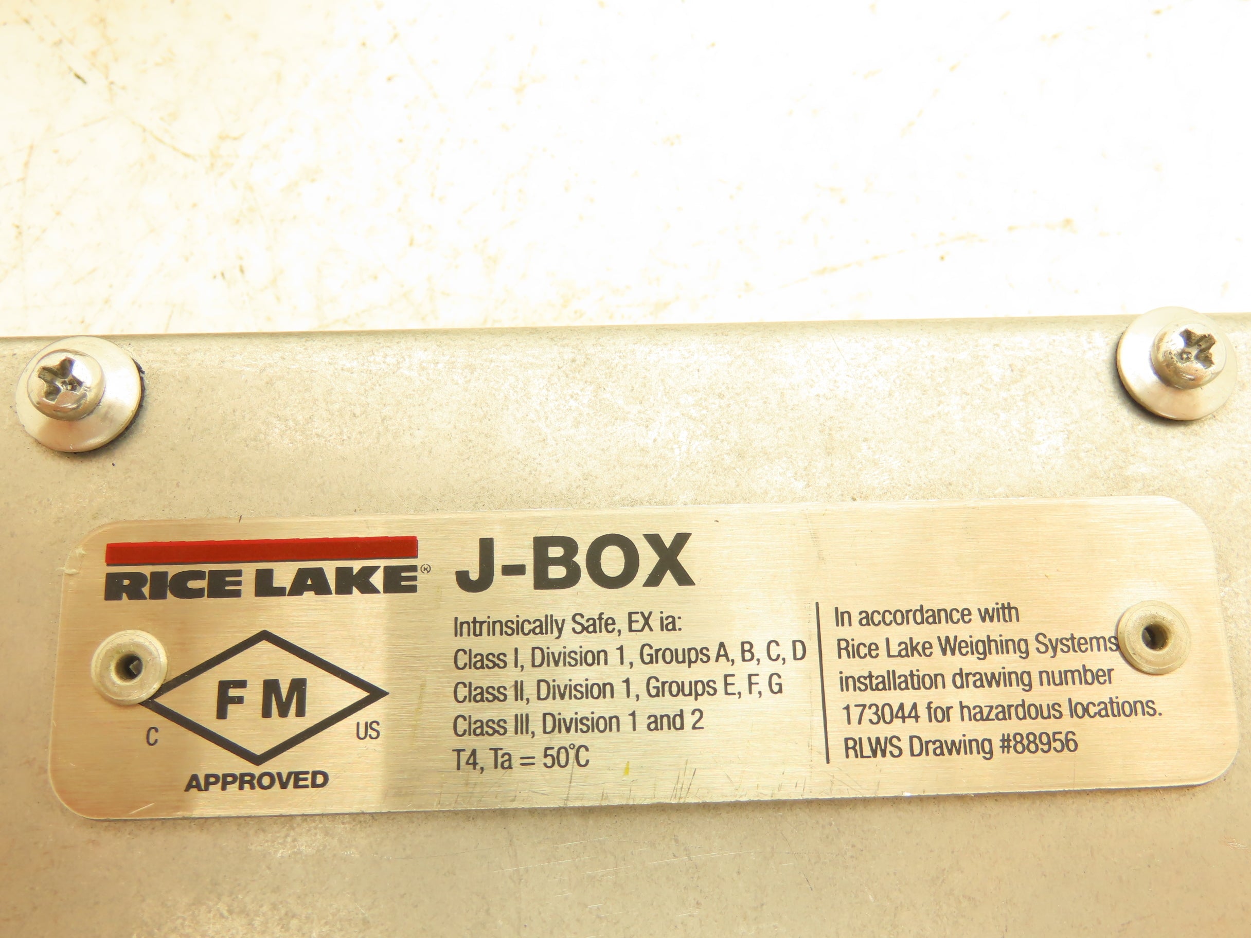 Rice Lake J-BOX TuffSeal Weight Scale Junction Box Stainless Cable Por ...