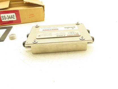Rice Lake J-BOX TuffSeal Weight Scale Junction Box Stainless Cable Port