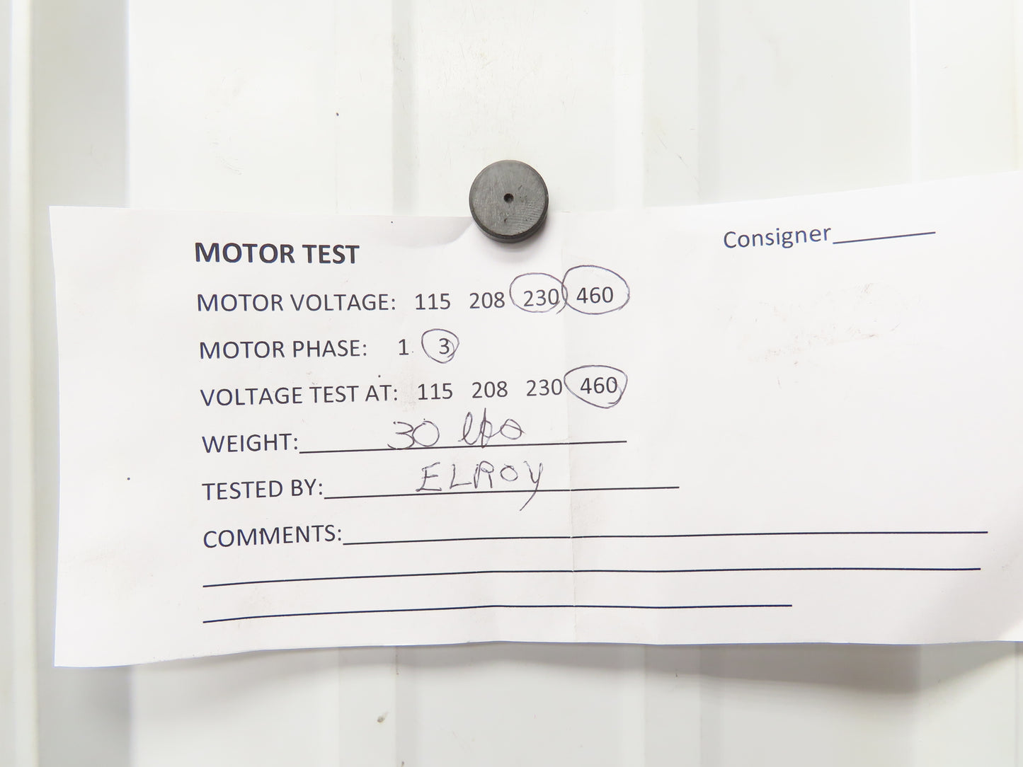 Baldor Reliance VM3537 Blower Motor Fan 0.5Hp 3450 RPM 230/460V 3PH