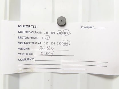 Baldor Reliance VM35455060 Blower Motor Fan 0.5Hp 3450 RPM 230/460V 3PH