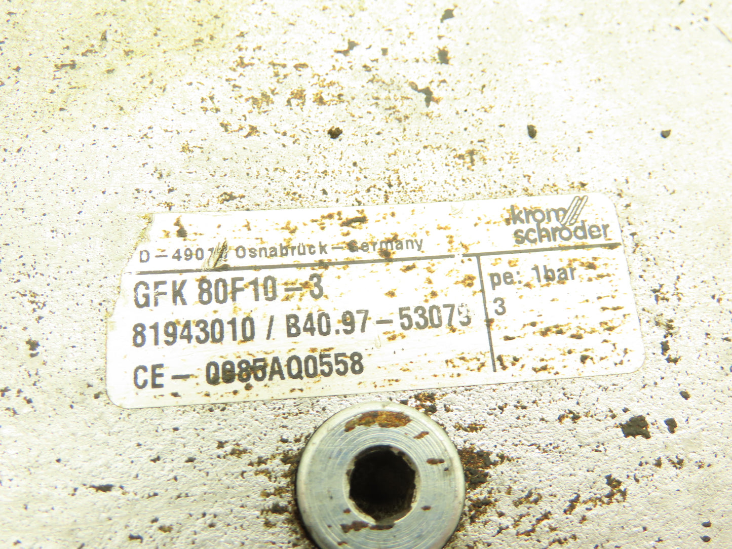 Kromschroder GFK 80F10-3 Inline Gas Filter 3" Flanged 8-Bolt