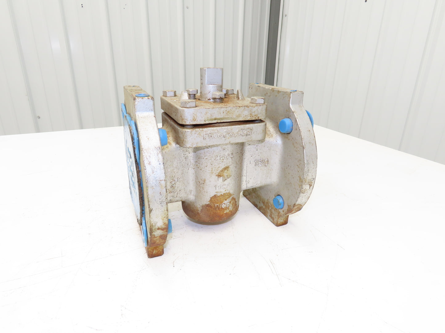 Fluoro Seal 152F Plug Valve 3" Flanged WCB 150 4-Bolt No Handle