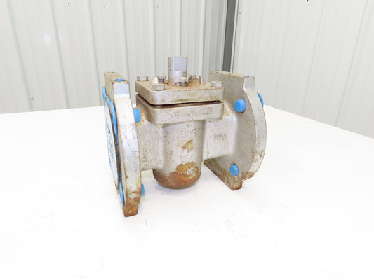 Fluoro Seal 152F Plug Valve 3" Flanged WCB 150 4-Bolt No Handle