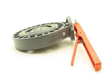 Colonial 411N V60413N 6" CPVC Butterfly Valve EPDM PVC Disc 8-Bolt w/Handle