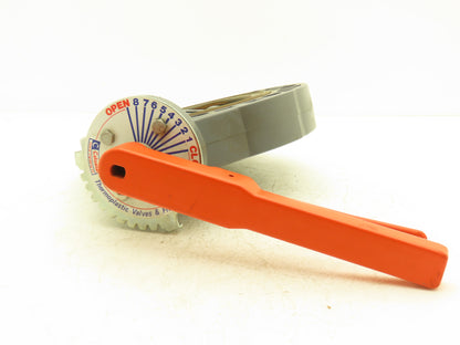 Colonial 411N 6" CPVC Butterfly Valve EPDM PVC Disc 8-Bolt w/Handle