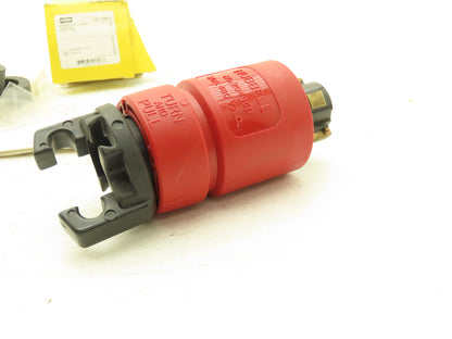 Hubbell HBL20445B Hubbellock Electrical Plug 30A 480VAC 3-Pole 4-Wire Twist Lock