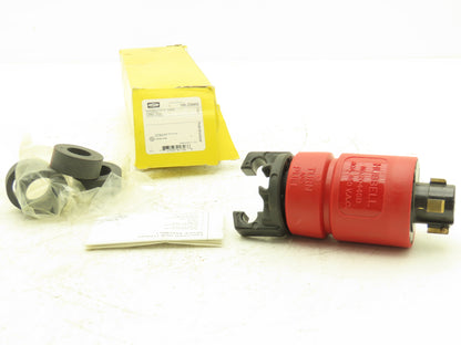 Hubbell HBL20445B Hubbellock Electrical Plug 30A 480VAC 3-Pole 4-Wire Twist Lock