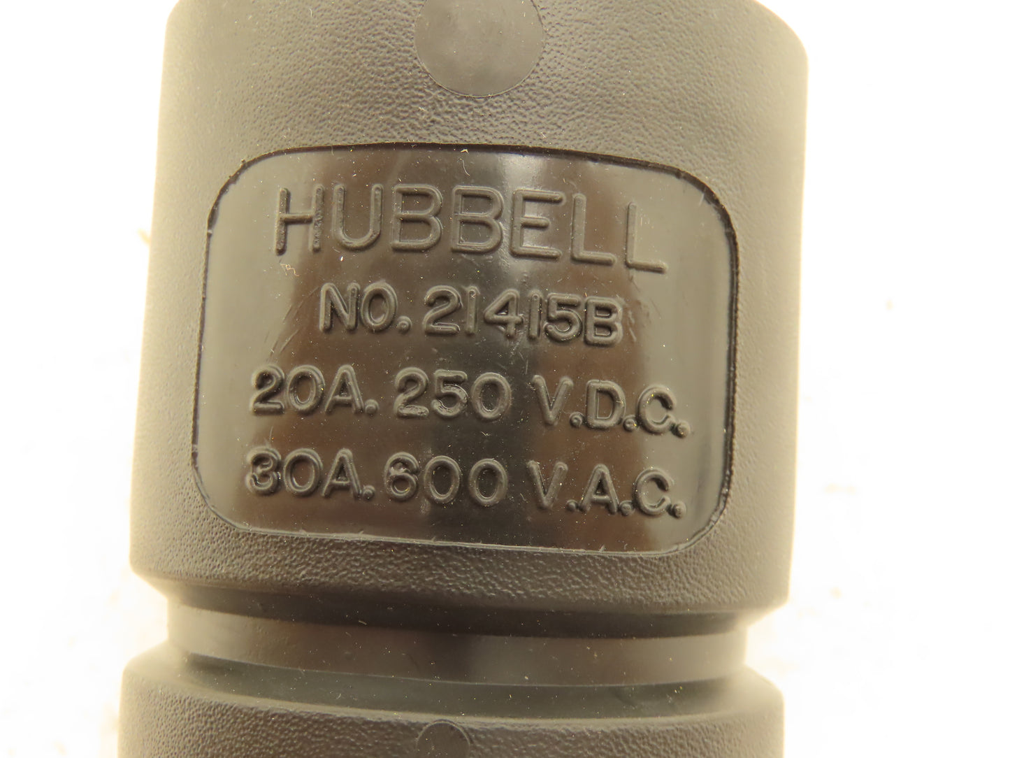 Hubbell HBL21415B Hubbellock Electrical Plug 30A 600VAC 3-Pole 4-Wire Twist Lock