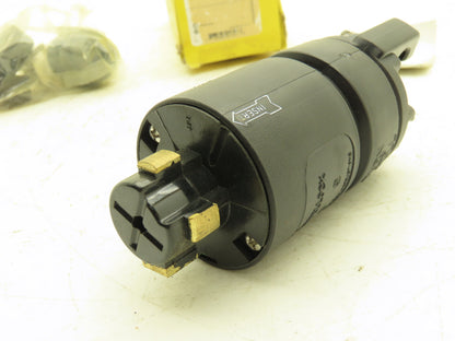 Hubbell HBL21415B Hubbellock Electrical Plug 30A 600VAC 3-Pole 4-Wire Twist Lock