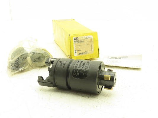 Hubbell HBL21415B Hubbellock Electrical Plug 30A 600VAC 3-Pole 4-Wire Twist Lock