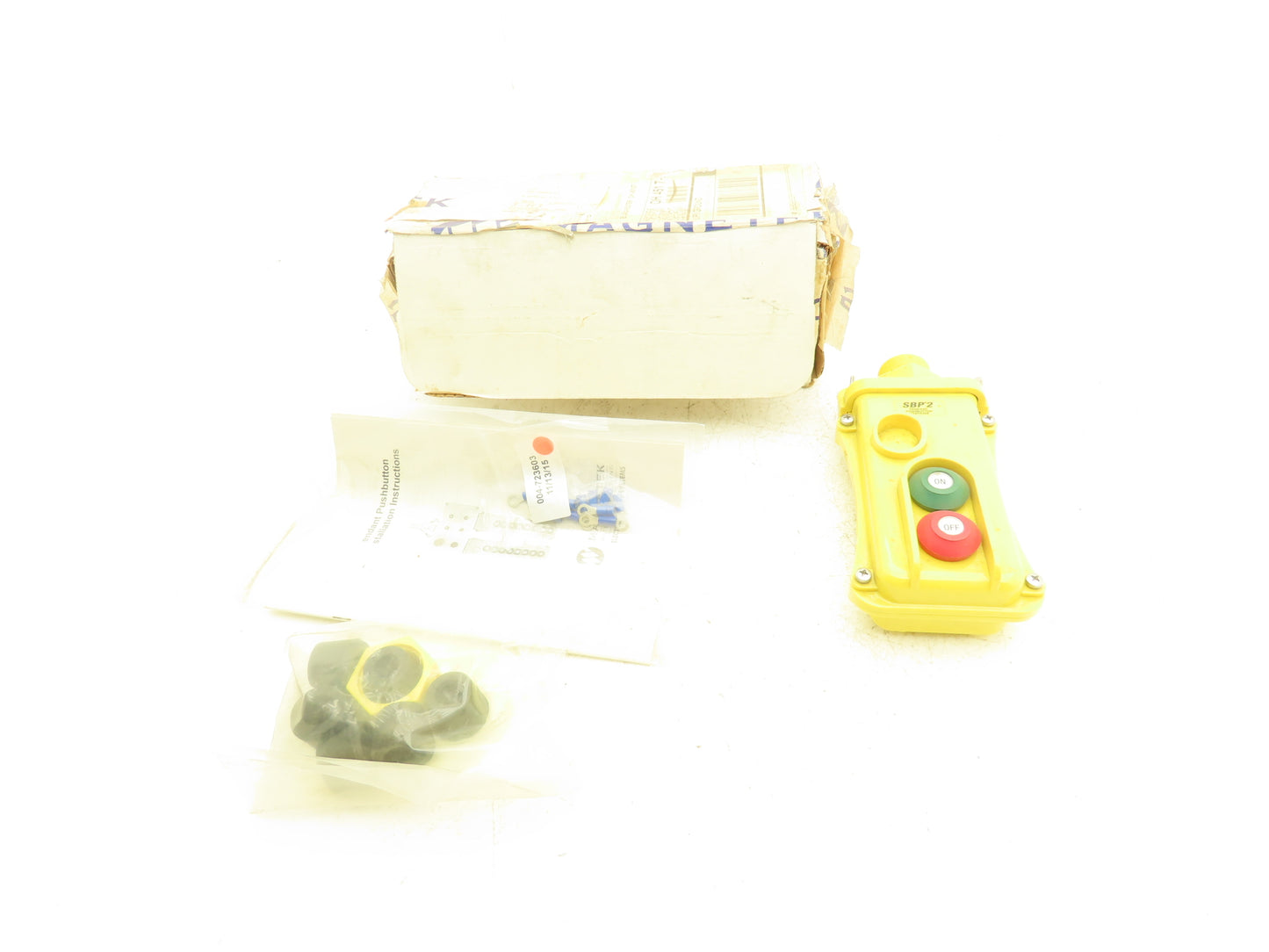 Magnetek SBP2 Pendant 2-Button Maintained On/Off Control 125VAC 3A Type 4X, 12