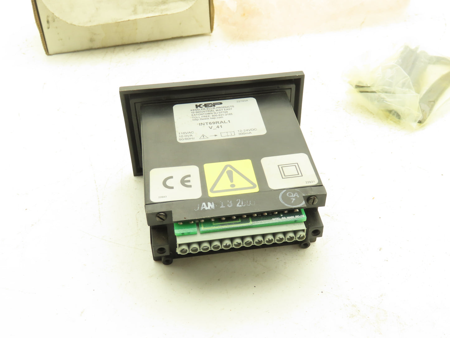 Kessler-Ellis Products INT69RAL1 Electronic Counter KEP V_41 110VAC 12-24VDC