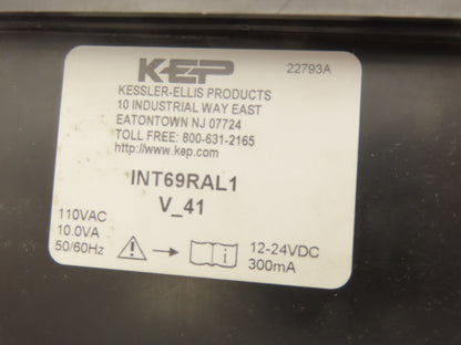 Kessler-Ellis Products INT69RAL1 Electronic Counter KEP V_41 110VAC 12-24VDC