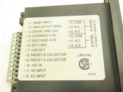 Kessler-Ellis Products INT69RAL1 Electronic Counter KEP V_41 110VAC 12-24VDC