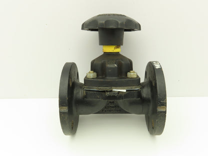 Saunders A2DN50 Diaphragm Pinch Valve DN50 2" Flanged 150 Cast Iron