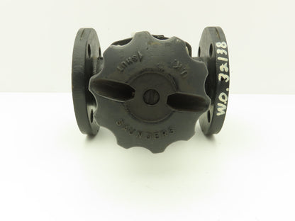Saunders A2DN50 Diaphragm Pinch Valve DN50 2" Flanged 150 Cast Iron