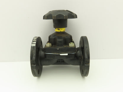 Saunders A2DN50 Diaphragm Pinch Valve DN50 2" Flanged 150 Cast Iron