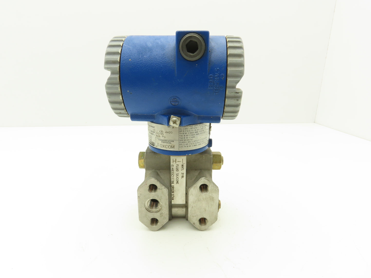 Foxboro IGP20-D22B21F Pressure Transmitter 316L -30 +30"H2O 3626psi 12-42vdc